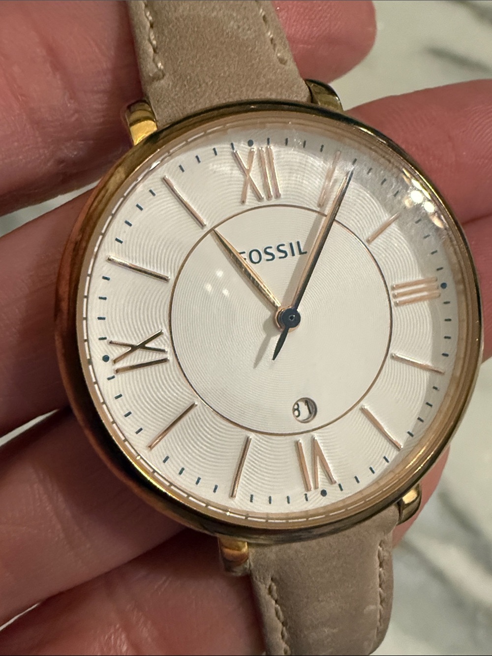 Fossil ES3988 Jacqueline Date Blush Working